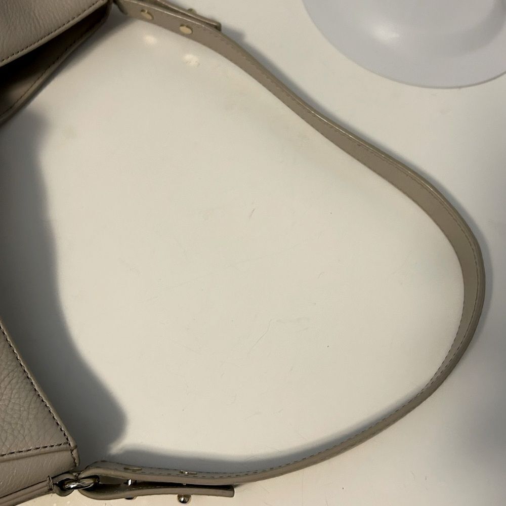 Kate Spade Gray Pebble Leather Shoulder Bag Hobo Purse - Picture 10 of 15
